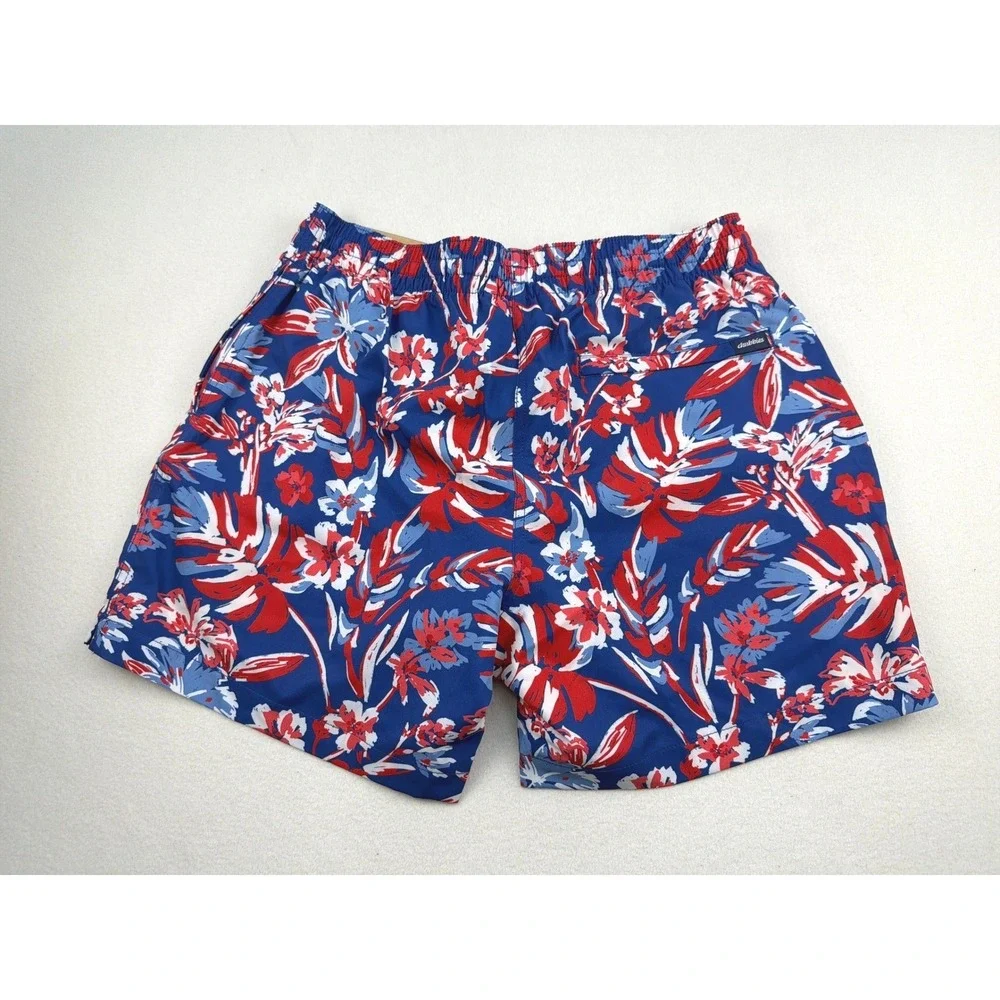 Chubbies Mens M Star Spangled Blooms 5.5 Inch Inseam 2-in-1 Liner Swim Trunks